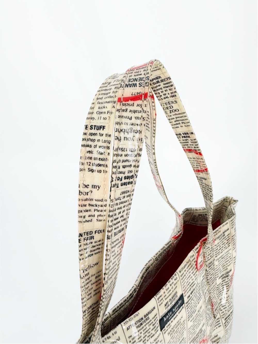 Kate Spade Newsprint Bon Journal Shopper Tote - Picture 4 of 8